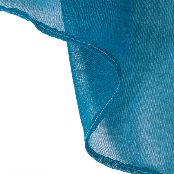 Turquoise - Plain Chiffon - Image 3