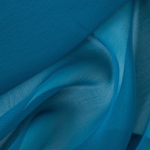 Turquoise - Plain Chiffon - Image 4