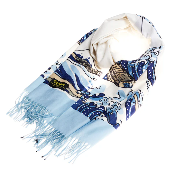 Great Wave of Kanagawa - Art Pashmina - Image 2