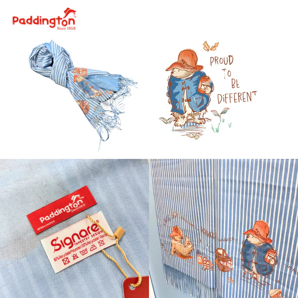 Paddington Bear Classic Marmalade - Art Pashmina - Image 2