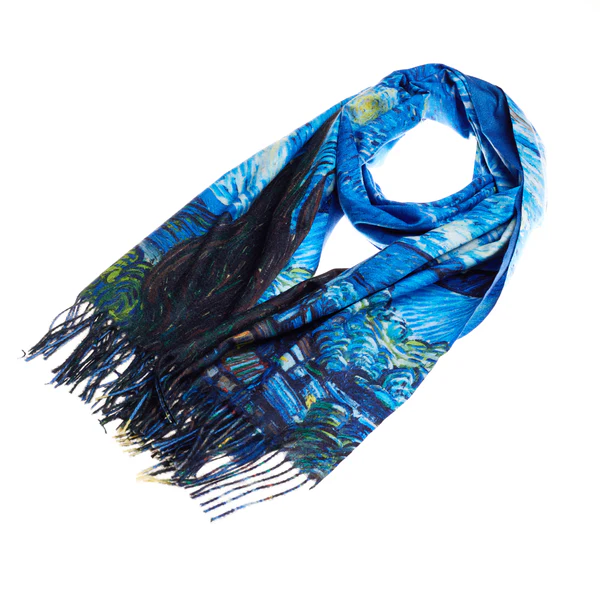 Van Gogh Starry Night - Art Pashmina - Image 2