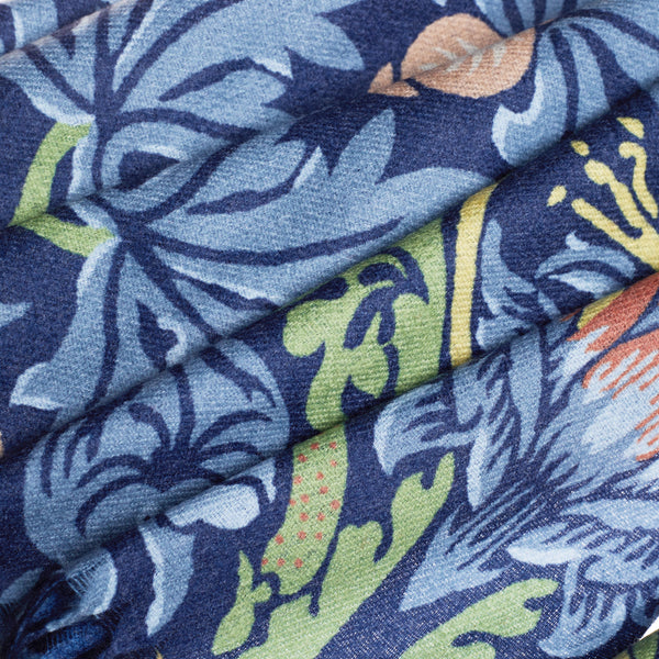 William Morris Strawberry Thief Blue - Art Pashmina - Image 3