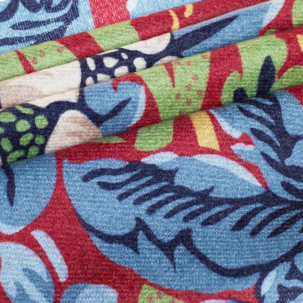 William Morris Strawberry Thief Red - Art Pashmina - Image 3
