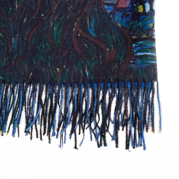 Van Gogh Starry Night - Art Pashmina - Image 4