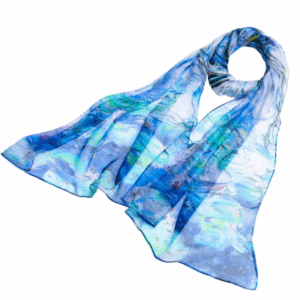 Claude Monet Water Lily - 100% Pure Silk Scarf