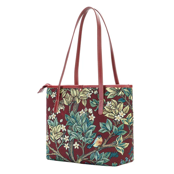 William Morris Tree of Life Red - College Bag - Image 5