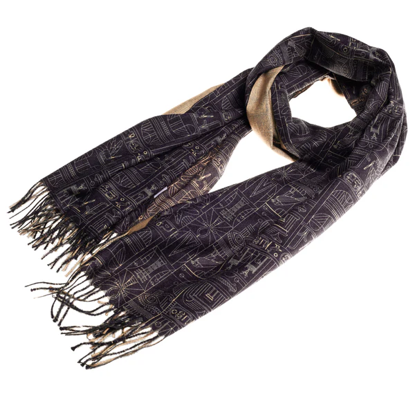 The British Museum Egyptian - Art Pashmina - Image 2