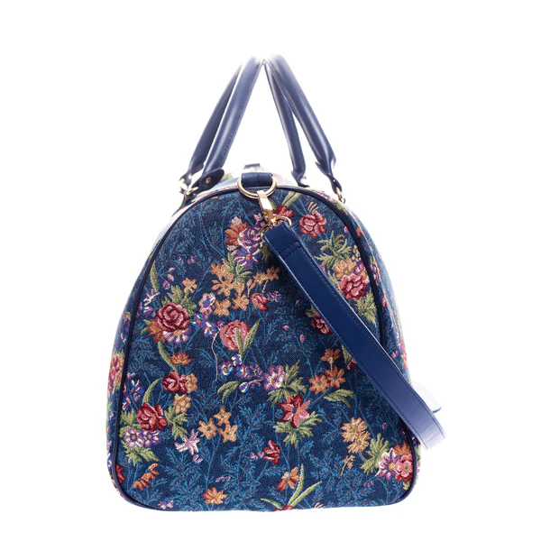 V&A Licensed Flower Meadow Blue - Big Holdall - Image 2