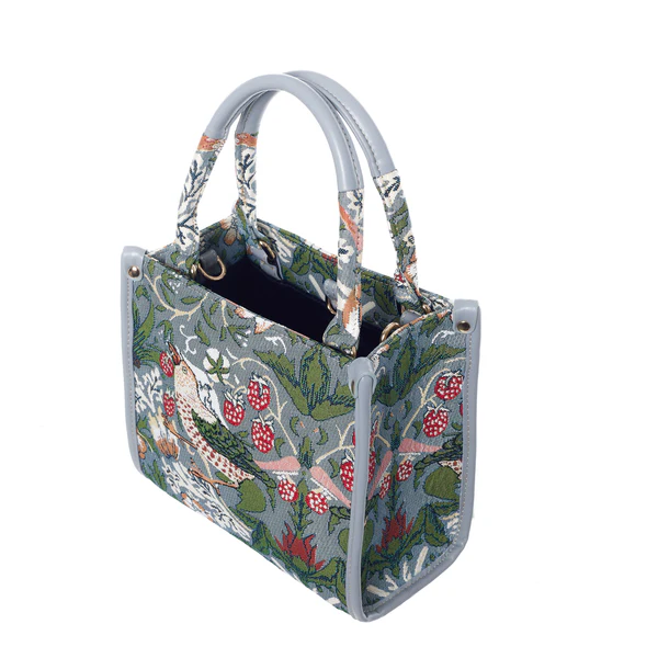 V&A Licensed Strawberry Thief Grey - City Bag Small - Image 3