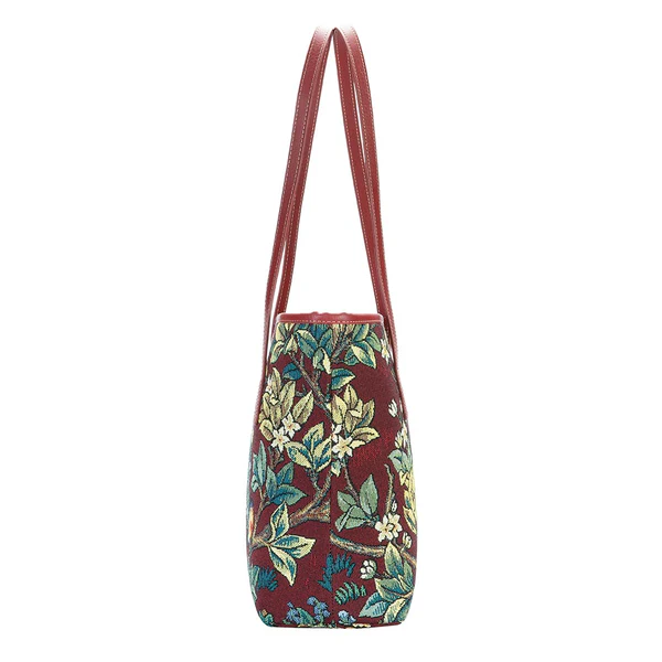 William Morris Tree of Life Red - College Bag - Image 2