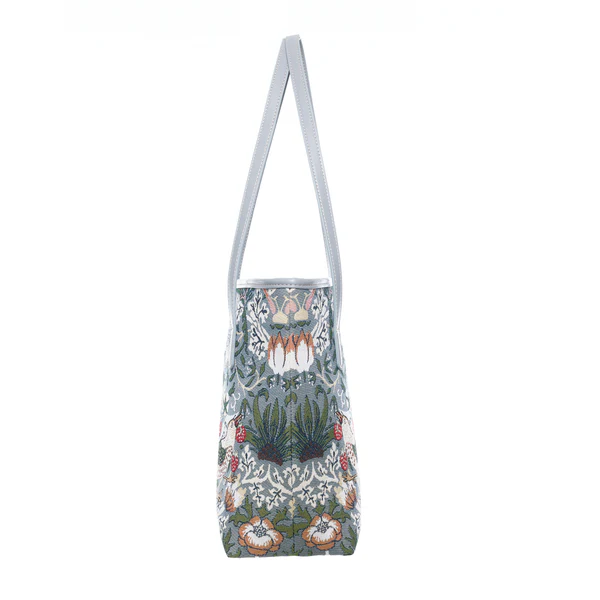 V&A Licensed Strawberry Thief Grey - College Bag - Image 3
