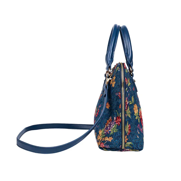 V&A Licensed Flower Meadow Blue - Convertible Bag - Image 3