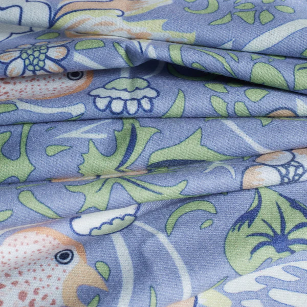 William Morris Strawberry Thief Grey - Art Pashmina - Image 3