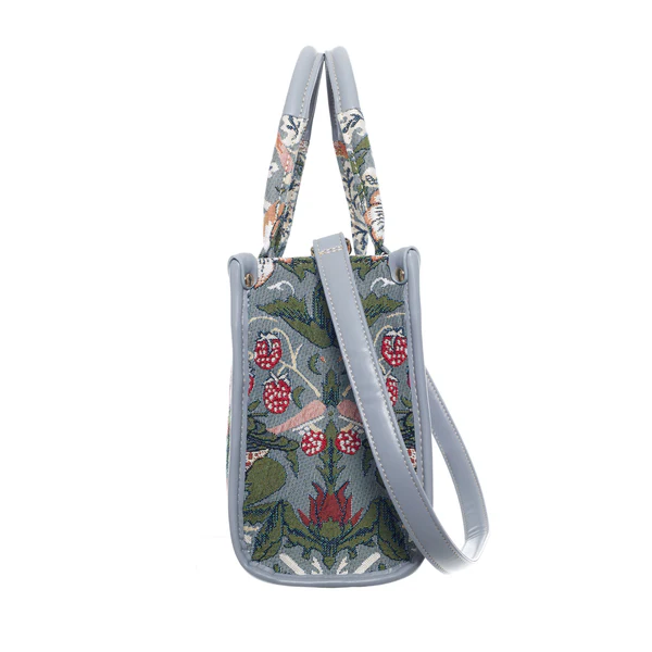 V&A Licensed Strawberry Thief Grey - City Bag Small - Image 4