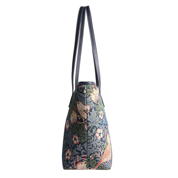 William Morris Strawberry Thief Blue - College Bag - Image 4