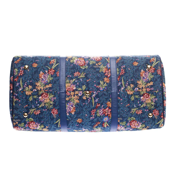 V&A Licensed Flower Meadow Blue - Big Holdall - Image 3