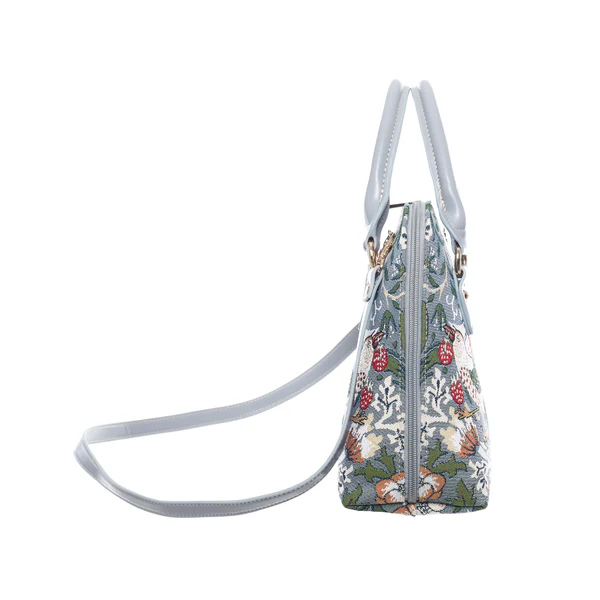 V&A Licensed Strawberry Thief Grey - Convertible Bag - Image 2