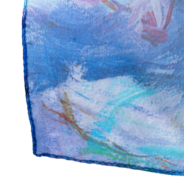 Claude Monet Water Lily - 100% Pure Silk Scarf - Image 5