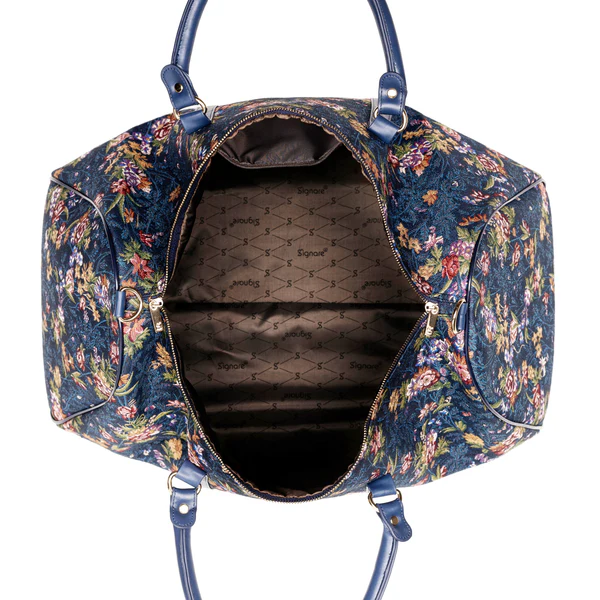 V&A Licensed Flower Meadow Blue - Big Holdall - Image 6